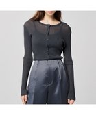 【アンクレイヴ/uncrave】のシアーニット カーディガン(uncrave WHITE) 人気、トレンドファッション・服の通販 founy(ファニー) ファッション Fashion レディースファッション Fashion for Women トップス・カットソー Cut & Sew Tops ニット Knit Tops & Sweaters カーディガン・羽織り Layered Style Cardigans カーディガン Cardigan, Knitwear シアー Sheer, See-Through ストレッチ Stretch, Stretchy Fabric セーター Sweater, Knitwear フィット Fit, Slim Fit ベーシック Basic, Essential モダン Modern, Contemporary A/W・秋冬 Autumn/Winter thumbnail ブルーグレー|ID: prp329100004537356 ipo3291000000036062842