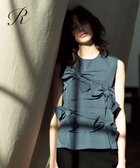 【23区/NIJYUSANKU】の【R(アール)】ナイロンタフタワッシャー ノースリーブブラウス スレートグレー系|ID:prp329100004537359