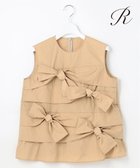 【23区/NIJYUSANKU】の【R(アール)】ナイロンタフタワッシャー ノースリーブブラウス ベージュ系|ID:prp329100004537359
