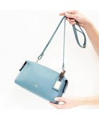 【ペレボルサ/PELLE BORSA】のシンプルショルダーポシェット Reinette レネット 4717 ブルーグレー|ID: prp329100004537365 ipo3291000000033689836