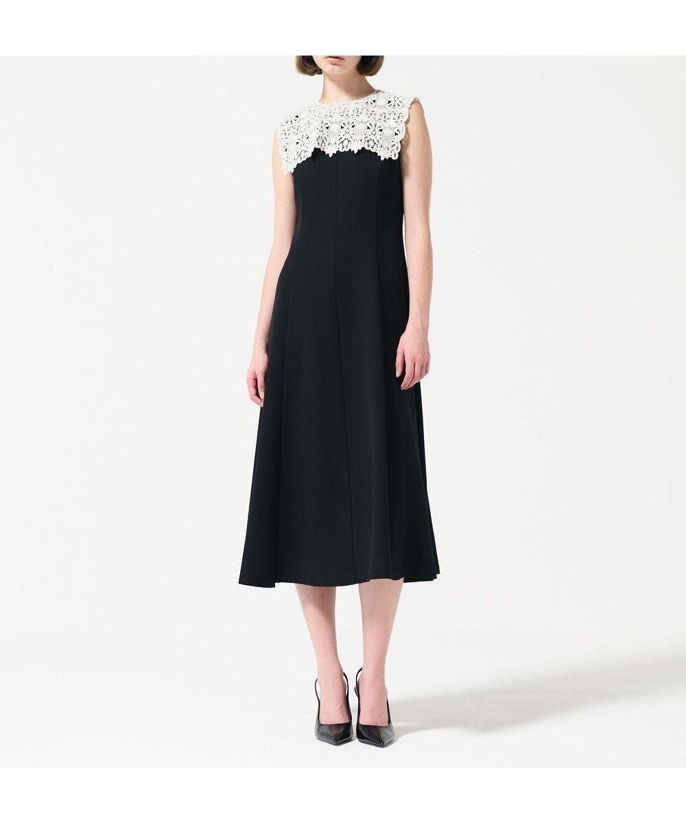 【グレース コンチネンタル/GRACE CONTINENTAL】の刺繍カラー付ドレス 人気、トレンドファッション・服の通販 founy(ファニー) 　ファッション　Fashion　レディースファッション　Fashion for Women　ワンピース　Dresses　フォーマル・パーティードレス・結婚式用ドレス　Elegant & Casual Dresses　おすすめ　Recommended / Our Picks　シンプル　Simple, Minimal　スカラップ　Scallop, Scalloped Edge　セレモニー　Ceremony　ドレス　Dress, One-Piece　ノースリーブ　Sleeveless, No-Sleeve　フィット　Fit, Slim Fit　フレア　Flare, Flared　夏　Summer　S/S・春夏　SS, Spring/Summer, Warm Season　A/W・秋冬　Autumn/Winter　 other-1|ID: prp329100004537377 ipo3291000000032746228