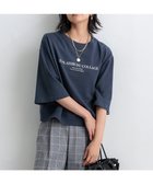 【23区/NIJYUSANKU】の【洗える】ライトコットンテリー ワイドスリーブ ロゴ カットソー ダルブルー系|ID: prp329100004537381 ipo3291000000032659064