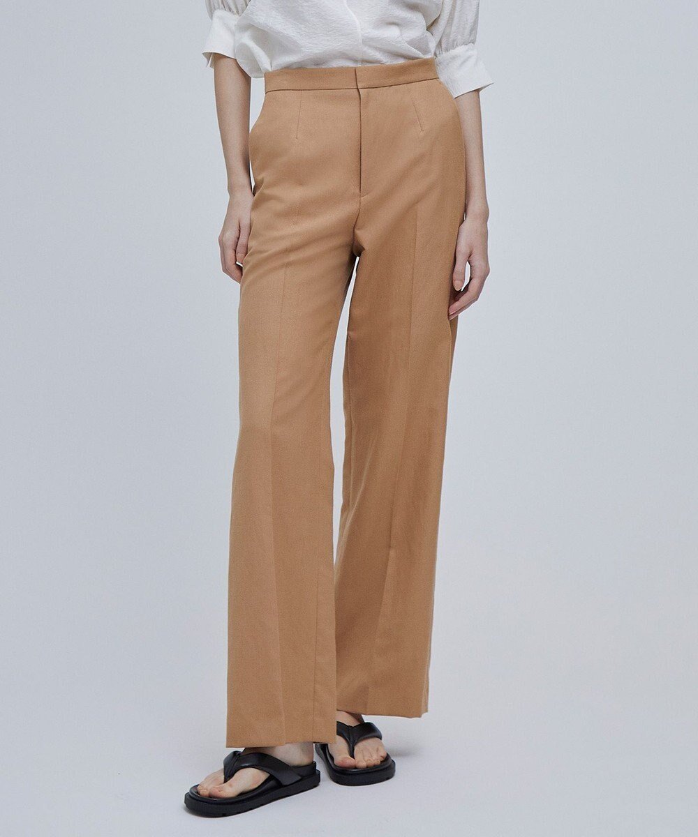 【ベイジ,/BEIGE,】の【Precious 8月号掲載】CLAUDE / ワイドストレートパンツ インテリア・キッズ・メンズ・レディースファッション・服の通販 founy(ファニー) 　雑誌掲載アイテム　Magazine Items　ファッション雑誌　Fashion Magazines　プレシャス　Precious　ファッション　Fashion　レディースファッション　WOMEN　パンツ　Pants　8月号　August Issue　シンプル　Simple　ストレート　Straight　リネン　Linen　ワイド　Wide　エレガント 上品　Elegant　ビジネス 仕事 通勤　Business　夏　Summer　春　Spring　S/S・春夏　Ss・Spring/Summer　雑誌　Magazine　Camel|ID: prp329100004537394 ipo3291000000032063169