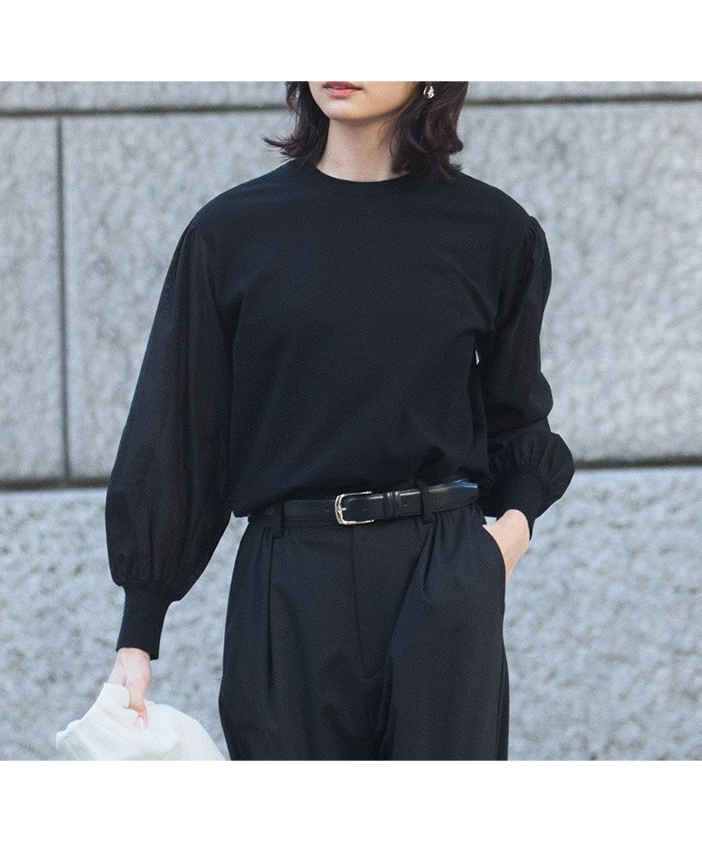 【23区/NIJYUSANKU】の【洗える】コンフォートストレッチ パフスリーブ ニット 人気、トレンドファッション・服の通販 founy(ファニー) 　ファッション　Fashion　レディースファッション　Fashion for Women　トップス・カットソー　Cut & Sew Tops　ニット　Knit Tops & Sweaters　春　Spring　洗える　Machine Washable　ギャザー　Gathered, Ruffled　ストレッチ　Stretch, Stretchy Fabric　スリーブ　Sleeve, Long Sleeve / Short Sleeve　セーター　Sweater, Knitwear　人気　Popular, Best Seller　バランス　Balance, Style Balance　ボトム　Bottoms, Lower Wear　モダン　Modern, Contemporary　S/S・春夏　SS, Spring/Summer, Warm Season　夏　Summer　2025年　2025　2025春夏・S/S　Spring/Summer 2025 SS25　 other-1|ID: prp329100004537433 ipo3291000000032676480