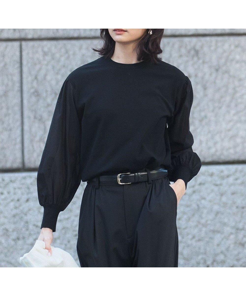 【23区/NIJYUSANKU】の【洗える】コンフォートストレッチ パフスリーブ ニット 人気、トレンドファッション・服の通販 founy(ファニー) 　ファッション　Fashion　レディースファッション　Fashion for Women　トップス・カットソー　Cut & Sew Tops　ニット　Knit Tops & Sweaters　春　Spring　洗える　Machine Washable　ギャザー　Gathered, Ruffled　ストレッチ　Stretch, Stretchy Fabric　スリーブ　Sleeve, Long Sleeve / Short Sleeve　セーター　Sweater, Knitwear　人気　Popular, Best Seller　バランス　Balance, Style Balance　ボトム　Bottoms, Lower Wear　モダン　Modern, Contemporary　S/S・春夏　SS, Spring/Summer, Warm Season　夏　Summer　2025年　2025　2025春夏・S/S　Spring/Summer 2025 SS25　 other-1|ID: prp329100004537433 ipo3291000000035397130