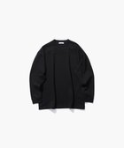 【エイトン/ATON】の12/- AIR SPININNG ルーズフィットロングスリーブTシャツ - UNISEX BLACK|ID: prp329100004537441 ipo3291000000033235355