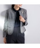 【エニィ スィス/any SiS】の【洗える】ライトストレッチ ツイード ジャケット ネイビーシャンブレー|ID: prp329100004537447 ipo3291000000034282340