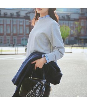 【23区/NIJYUSANKU】の【洗える】クリアコットンテリー ストライプフリル スウェット 人気、トレンドファッション・服の通販 founy(ファニー) ファッション Fashion レディースファッション WOMEN トップス・カットソー Tops/Tshirt シャツ/ブラウス Shirts/Blouses パーカ Sweats ロング / Tシャツ T-Shirts スウェット Sweat カットソー Cut and Sewn 春 Spring 洗える Washable カットソー Cut And Sew カフス Cuffs クロップド Cropped シンプル Simple スウェット Sweat ストライプ Stripe フリル Frills ボトム Bottom ループ Loop ワイド Wide S/S・春夏 Ss・Spring/Summer 夏 Summer |ID:prp329100004537477