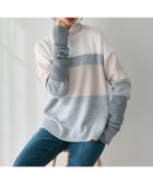 【23区/NIJYUSANKU】の【Oggi1月号掲載/洗える】ウールカシミヤ カラーブロック ニット アイボリー系|ID: prp329100004537502 ipo3291000000032063829