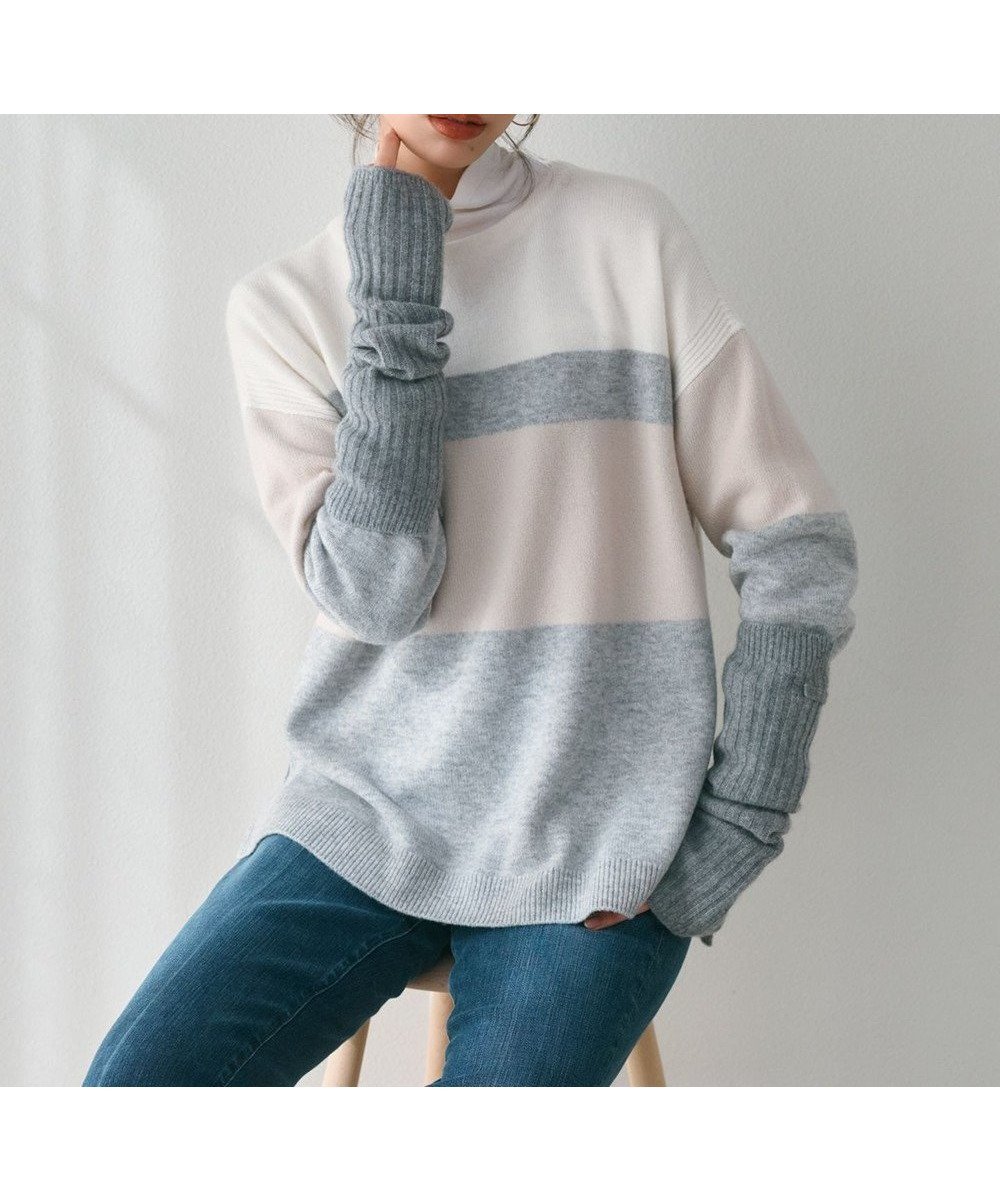 【23区/NIJYUSANKU】の【Oggi1月号掲載/洗える】ウールカシミヤ カラーブロック ニット インテリア・キッズ・メンズ・レディースファッション・服の通販 founy(ファニー) 　雑誌掲載アイテム　Magazine Items　ファッション雑誌　Fashion Magazines　オッジ　Oggi　ファッション　Fashion　レディースファッション　WOMEN　トップス・カットソー　Tops/Tshirt　ニット　Knit Tops　1月号　January Issue　イエロー　Yellow　インナー　Inner　春　Spring　洗える　Washable　カシミヤ　Cashmere　スリット　Slit　セーター　Sweater　雑誌　Magazine　チュニック　Tunic　ブロック　Block　ワンポイント　One Point　A/W・秋冬　Aw・Autumn/Winter・Fw・Fall-Winter　アイボリー系|ID: prp329100004537502 ipo3291000000032063829