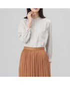 【ジェイ プレス/J.PRESS】の【洗える】サイロチェック&ストライプ ブラウス アイボリーストライプ系|ID: prp329100004537506 ipo3291000000033643046