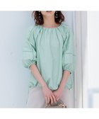 【23区/NIJYUSANKU】の【洗える】シャルマンエンブロイダリー ブラウス スモーキーグリーン系|ID: prp329100004537516 ipo3291000000035157431