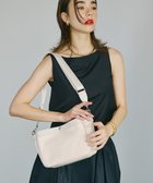 【トプカピ/TOPKAPI】の【Breath TOPKAPI】防水ナイロン レザーコンビ ショルダーバッグ ペールピンク|ID: prp329100004537519 ipo3291000000032575357