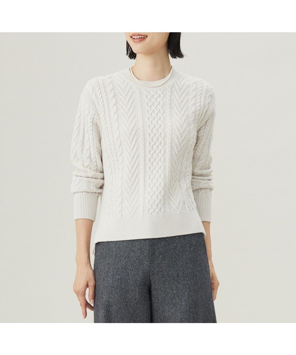 【ジェイ プレス/J.PRESS】の【WEB限定カラーあり・洗える】EIGER CORD ALAN クルーネックプルオーバー ニット インテリア・キッズ・メンズ・レディースファッション・服の通販 founy(ファニー) 　ファッション　Fashion　レディースファッション　Fashion for Women　トップス・カットソー　Cut & Sew Tops　ニット　Knit Tops & Sweaters　カジュアルプルオーバー・ニットトップス　Pullovers & Knit Tops / Casual Pullovers　イエロー　Yellow　洗える　Machine Washable　クラシカル　Classical, Vintage-Inspired　スリット　Slit, Slit Detail　セーター　Sweater, Knitwear　A/W・秋冬　Autumn/Winter　エレガント 上品　Elegant　オフ系|ID: prp329100004537522 ipo3291000000033689733