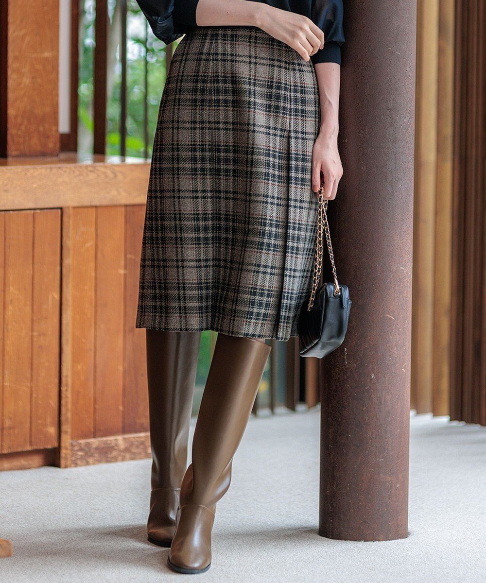 【23区/NIJYUSANKU】の【洗える】ツイーディーエトワール Aライン スカート 人気、トレンドファッション・服の通販 founy(ファニー) 　ファッション　Fashion　レディースファッション　Fashion for Women　スカート　Skirts　Aライン・フレアスカート　A-Line & Flared Skirts　2024年　2024　2024-2025秋冬・A/W　Autumn/Winter 2024–25 AW24–25　冬　Winter / This Winter　チェック　Check, Plaid, Tartan　ツイード　Twill, Twill Weave　トレンド　Trend, Trending Now　定番　Standard, Basic Item　洗える　Machine Washable　秋　Autumn　A/W・秋冬　Autumn/Winter　 other-1|ID: prp329100004537527 ipo3291000000033682337
