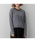 【23区/NIJYUSANKU】のスパンコール ワイドリブ ニット グレー系|ID: prp329100004537552 ipo3291000000032064107