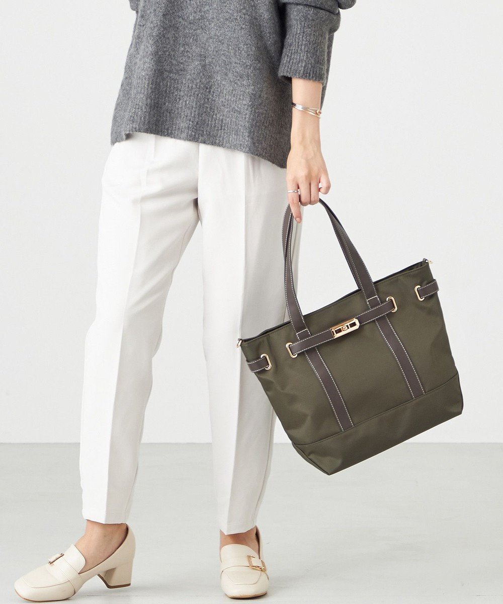 【ラ バガジェリー/LA BAGAGERIE】のベルテッド2WAYトート 人気、トレンドファッション・服の通販 founy(ファニー) 　ファッション　Fashion　レディースファッション　WOMEN　バッグ　Bag　スマート　Smart　ベーシック　Basic　ポケット　Pocket　ラップ　Wrap　レオパード　Leopard　定番　Standard　ビジネス 仕事 通勤　Business　 other-1|ID: prp329100004537627 ipo3291000000032199861