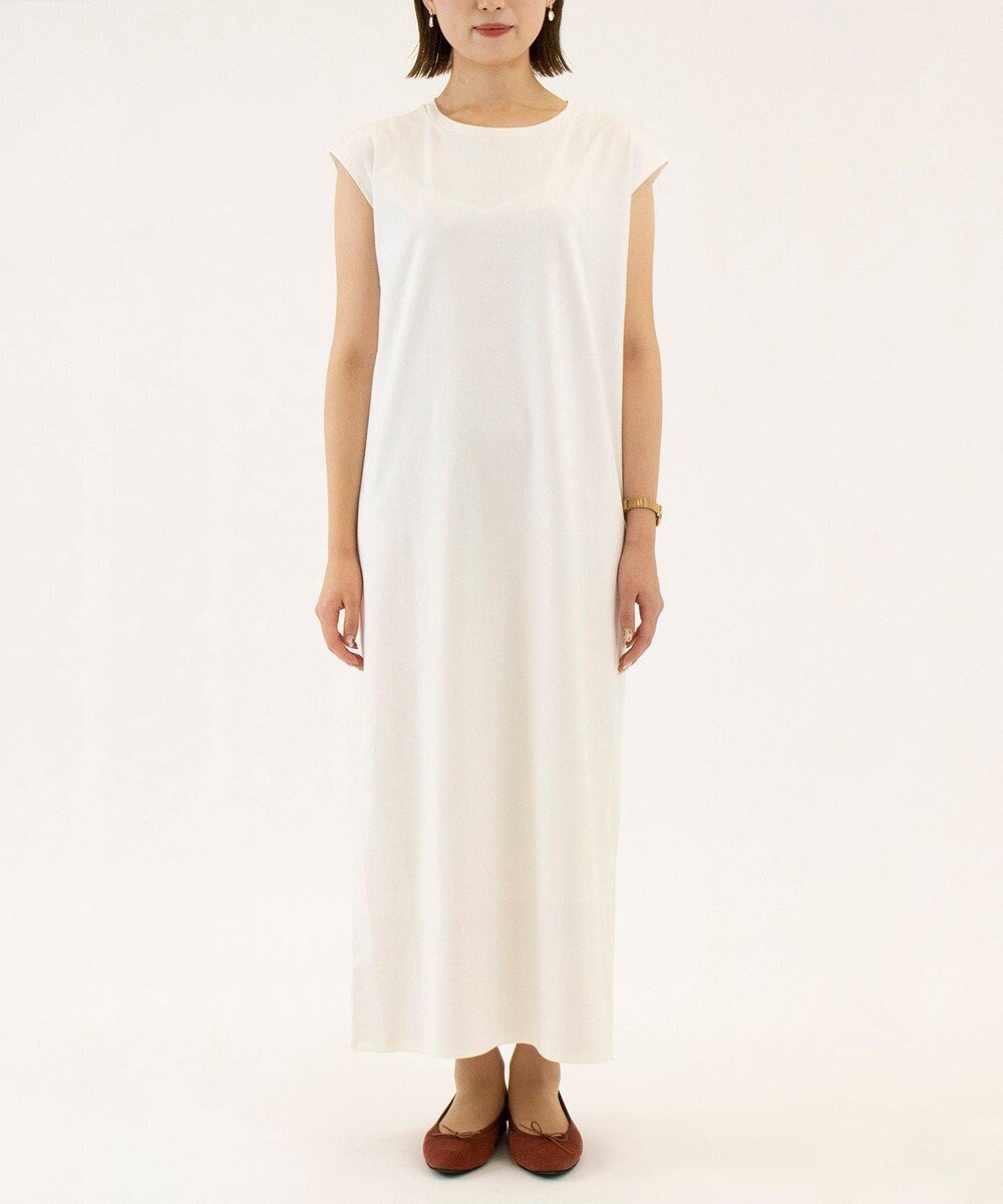 【カシヤマ/KASHIYAMA】のハイゲージジャージーワンピース 人気、トレンドファッション・服の通販 founy(ファニー) 　ファッション　Fashion　レディースファッション　Fashion for Women　ワンピース　Dresses　シューズ　Shoes, Footwear　スリーブ　Sleeve, Long Sleeve / Short Sleeve　ダブル　Double, Double-Breasted　バレエ　Ballet, Ballet Style　フレンチ　French, French Style　マキシ　Maxi, Full Length　リラックス　Relax, Relaxed Fit　夏　Summer　S/S・春夏　SS, Spring/Summer, Warm Season　A/W・秋冬　Autumn/Winter　 other-1|ID: prp329100004537650 ipo3291000000033500040