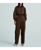 【アンクレイヴ/uncrave】の【洗濯機洗い可】サテン イージーカーゴパンツ(uncrave WHITE) ブラウン|ID: prp329100004537663 ipo3291000000034300888