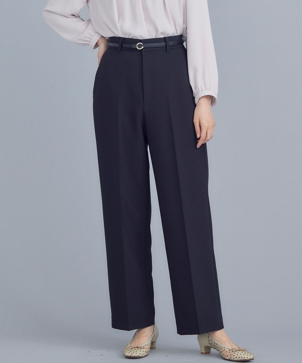 【組曲/KUMIKYOKU】の【WEB限定】ベーシックダブルクロス ワイドストレートパンツ インテリア・キッズ・メンズ・レディースファッション・服の通販 founy(ファニー) ファッション Fashion レディースファッション Fashion for Women パンツ Pants & Trousers ストレート Straight, Straight Cut ワイド Wide, Wide Fit エレガント 上品 Elegant 夏 Summer S/S・春夏 SS, Spring/Summer, Warm Season A/W・秋冬 Autumn/Winter ブラック系|ID: prp329100004537697 ipo3291000000034515443