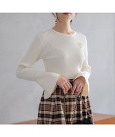 【組曲/KUMIKYOKU】の【WEB限定】ELENAフレアスリーブ リブニット 人気、トレンドファッション・服の通販 founy(ファニー) ファッション Fashion レディースファッション WOMEN トップス・カットソー Tops/Tshirt ニット Knit Tops インナー Inner エレガント 上品 Elegant カフス Cuffs ジャケット Jacket ストレッチ Stretch スリット Slit スリーブ Sleeve セーター Sweater フィット Fit フレア Flare リブニット Rib Knit A/W・秋冬 Aw・Autumn/Winter・Fw・Fall-Winter |ID:prp329100004537704