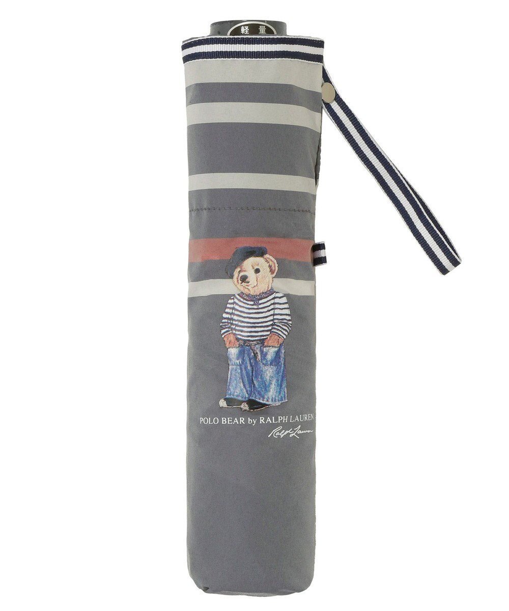 【ムーンバット/MOONBAT】の【大きめ/軽量】POLO RALPH LAUREN (ポロ ラルフローレン)折りたたみ傘 FRENCH BEAR 55cm インテリア・キッズ・メンズ・レディースファッション・服の通販 founy(ファニー) ファッション Fashion レディースファッション Fashion for Women レイングッズ・傘・晴雨兼用傘 Umbrellas & Rain Gear アイビー Ivy Pattern ニューヨーク New York, NYC Style プリント Print, Printed Pattern ボーダー Border, Stripe ワンポイント One Point, Statement Accent 傘 Umbrella, Parasol 軽量 Lightweight, Ultra Light ネイビーブルー|ID: prp329100004537717 ipo3291000000033660353