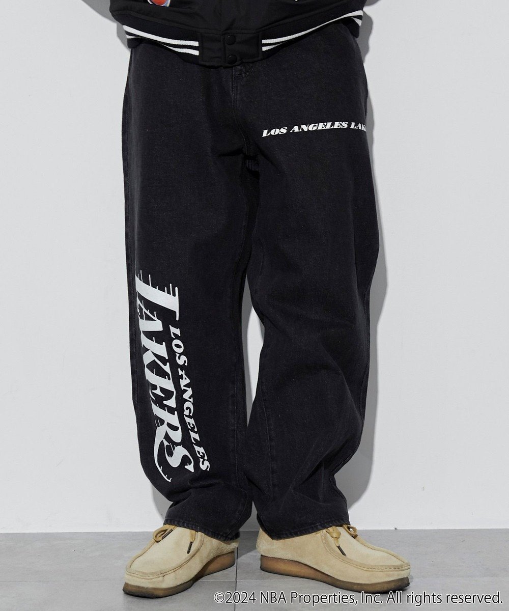 【ウィゴー/WEGO】の【ユニセックス着用ITEM】別注NBAデニムパンツ インテリア・キッズ・メンズ・レディースファッション・服の通販 founy(ファニー) 　ファッション　Fashion　レディースファッション　WOMEN　パンツ　Pants　デニムパンツ　Denim Pants　春　Spring　シンプル　Simple　スマホ　Smartphone　デニム　Denim　ベスト　Vest　ポケット　Pocket　別注　Special Order　無地　Plain Color　ワイド　Wide　A/W・秋冬　Aw・Autumn/Winter・Fw・Fall-Winter　プチプライス・低価格　Affordable　夏　Summer　デニムブラック|ID: prp329100004537756 ipo3291000000032149201