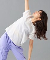 【チャコット/Chacott】のChacott BALANCE EasyCare+ Tシャツ 人気、トレンドファッション・服の通販 founy(ファニー) ファッション Fashion レディースファッション WOMEN トップス・カットソー Tops/Tshirt シャツ/ブラウス Shirts/Blouses ロング / Tシャツ T-Shirts コンパクト Compact 吸水 Water Absorption ストレッチ Stretch パウダー Powder |ID:prp329100004537801