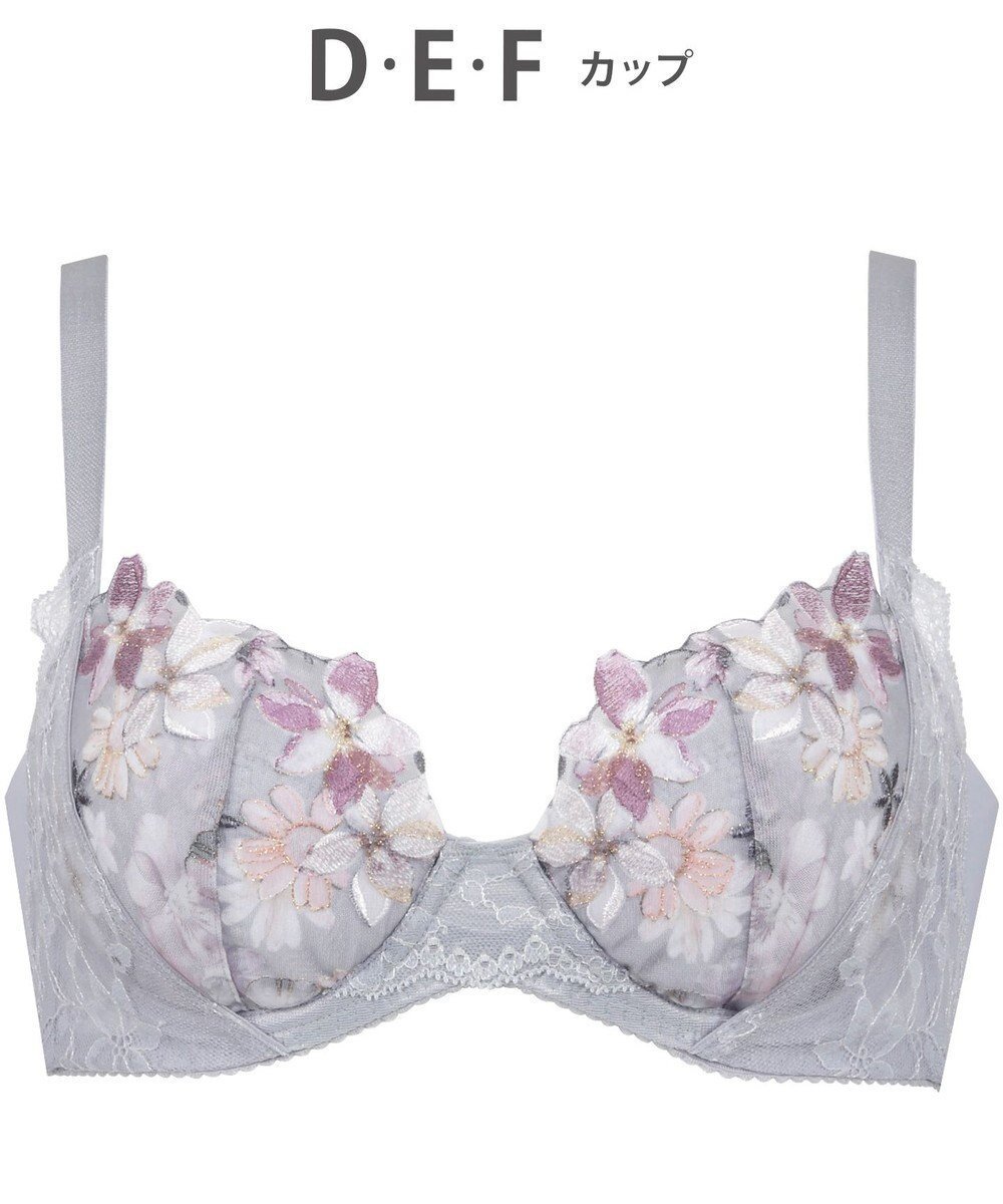 【ワコール/WACOAL】の【重力に負けないバストケアBra】 ブラジャー バストを重力から守る まる胸キープ 脇高設計 サイドから背中のラインすっきり レディース BRB414 /ワコール インテリア・キッズ・メンズ・レディースファッション・服の通販 founy(ファニー) 　ファッション　Fashion　レディースファッション　Fashion for Women　アンダー　Underwear Essentials　ブラジャー　Bra, Lingerie　ワイヤー　Wire, Wired Bra　チャコールグレー|ID: prp329100004537812 ipo3291000000033641708