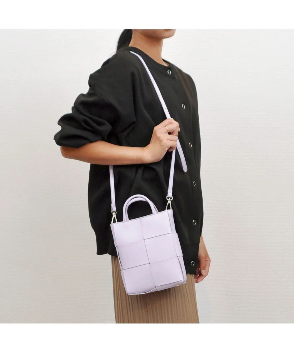 【アンビリオン/UNBILLION】のcachecache イントレチャートミニショルダーバッグ インテリア・キッズ・メンズ・レディースファッション・服の通販 founy(ファニー) 　ファッション　Fashion　レディースファッション　Fashion for Women　バッグ　Bags　カラフル　Colorful Design　コンパクト　Compact, Small Size　ショルダー　Shoulder, Shoulder Strap　シンプル　Simple, Minimal　財布　Wallet, Purse　トラベル　Travel, Travel Gear　人気　Popular, Best Seller　ハンド　Hand, Handmade　ミックス　Mix, Mixed Style　モチーフ　Motif, Design Theme　モバイル　Mobile, Smartphone　再入荷　Restock / Back in Stock　旅行　Travel　スマホショルダーバッグ　Smartphone Shoulder Bag　ラベンダー|ID: prp329100004537860 ipo3291000000034318337