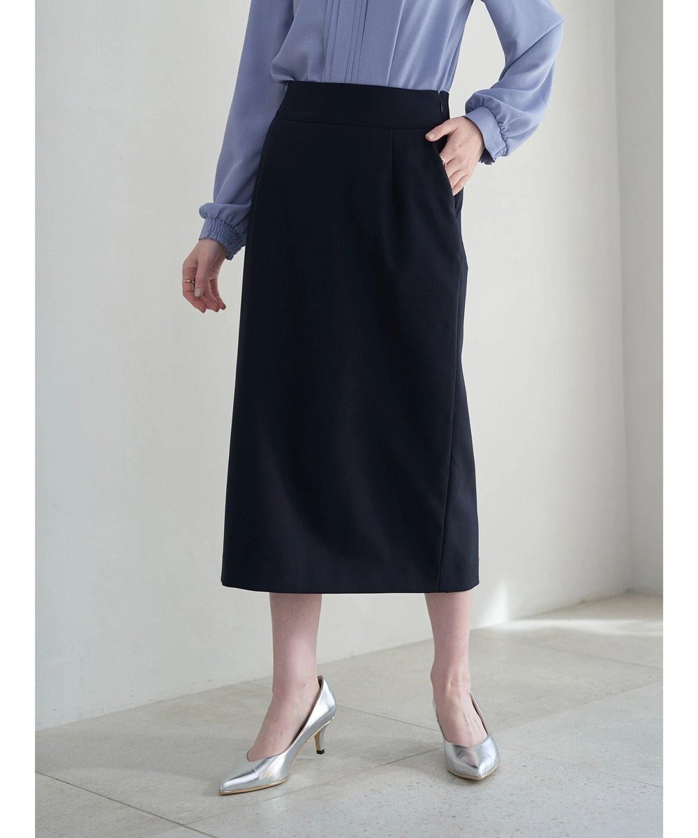 【イェッカ ヴェッカ/YECCA VECCA】のストレッチナロースカート インテリア・キッズ・メンズ・レディースファッション・服の通販 founy(ファニー) 　ファッション　Fashion　レディースファッション　WOMEN　スカート　Skirt　おすすめ　Recommend　ジャケット　Jacket　ストレッチ　Stretch　セットアップ　Set Up　セレモニー　Ceremony　タイトスカート　Tight Skirt　フェイク　Fake　ポケット　Pocket　夏　Summer　春　Spring　S/S・春夏　Ss・Spring/Summer　Navy|ID: prp329100004537885 ipo3291000000032065835