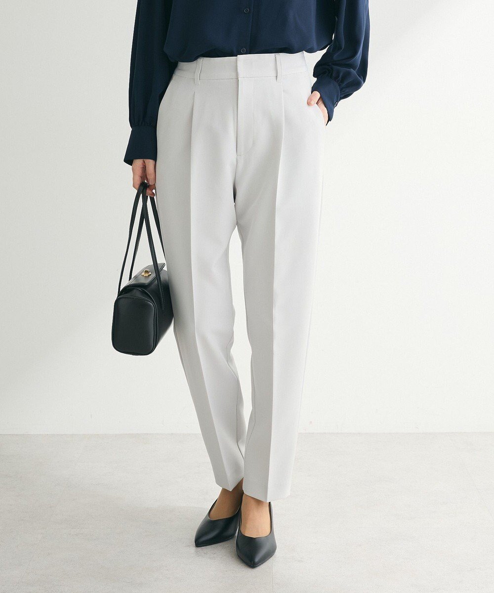 【グリーンパークス/Green Parks】のef-de タックテーパードパンツ 人気、トレンドファッション・服の通販 founy(ファニー) 　ファッション　Fashion　レディースファッション　Fashion for Women　パンツ　Pants & Trousers　スラックス　Slacks, Dress Pants　フロント　Front, Front Design　ポケット　Pocket, Pocket Detail　A/W・秋冬　Autumn/Winter　S/S・春夏　SS, Spring/Summer, Warm Season　おすすめ　Recommended / Our Picks　夏　Summer　 other-1|ID: prp329100004537899 ipo3291000000033171930