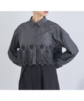 【アースミュージックアンドエコロジー/earth music&ecology】のスカラップトリムシャツ 人気、トレンドファッション・服の通販 founy(ファニー) ファッション Fashion レディースファッション WOMEN トップス・カットソー Tops/Tshirt シャツ/ブラウス Shirts/Blouses アイレット Eyelet クロップド Cropped スカラップ Scalloped ダウン Down デニム Denim トレンド Trend バランス Balance フェミニン Feminine ボックス Box ポケット Pocket ワイド Wide 夏 Summer 春 Spring S/S・春夏 Ss・Spring/Summer 透かし Watermark |ID:prp329100004537945