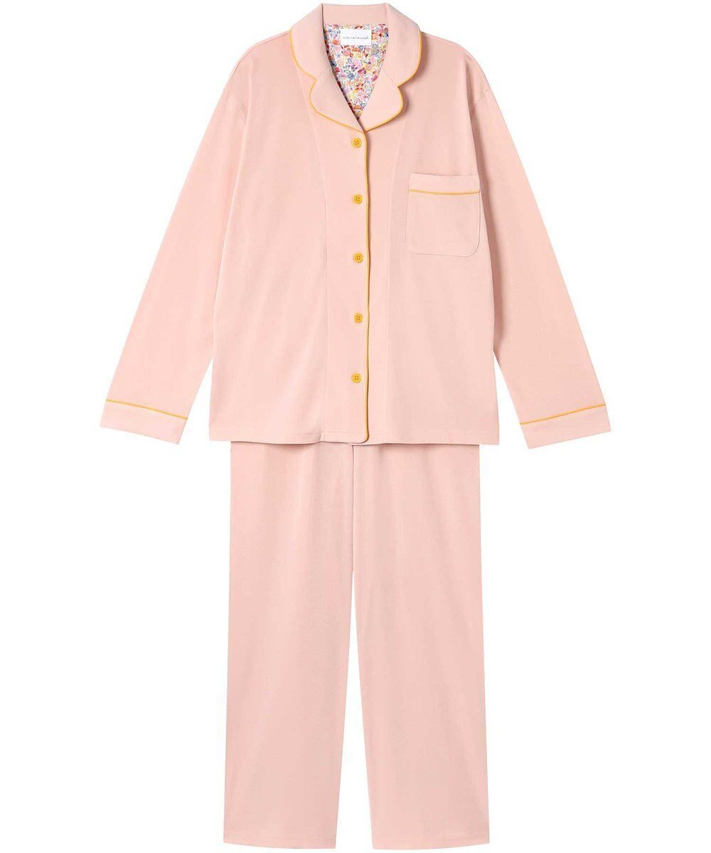 【ウンナナクール/une nana cool】の【綿100%】フライスパジャマ MADE WITH LIBERTY FABRIC インテリア・キッズ・メンズ・レディースファッション・服の通販 founy(ファニー) 　ファッション　Fashion　レディースファッション　WOMEN　パイピング　Piping　パジャマ　Pajamas　リラックス　Relax　おすすめ　Recommend　ギフト プレゼント　Gift Present　PO|ID: prp329100004537972 ipo3291000000032066385