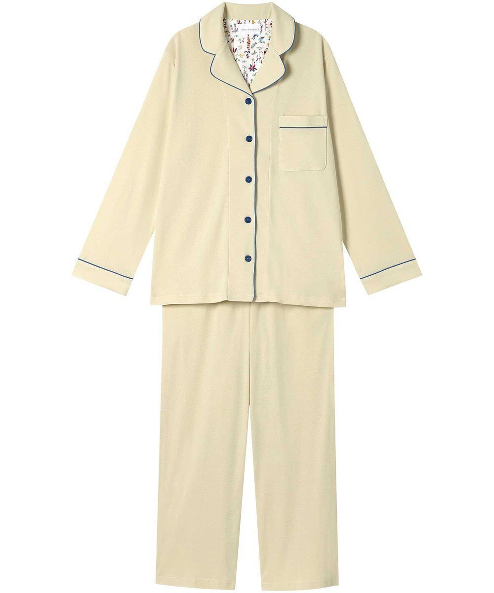【ウンナナクール/une nana cool】の【綿100%】フライスパジャマ MADE WITH LIBERTY FABRIC インテリア・キッズ・メンズ・レディースファッション・服の通販 founy(ファニー) 　ファッション　Fashion　レディースファッション　Ladies' Fashion Online　パイピング　Piping　パジャマ　Pajamas　リラックス　Relax　おすすめ　Recommend　ギフト プレゼント　Gift Present　CR|ID: prp329100004537972 ipo3291000000032552619