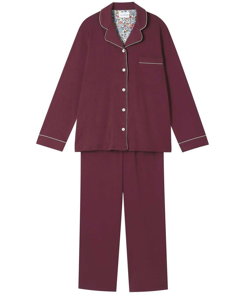 【ウンナナクール/une nana cool】の【綿100%】フライスパジャマ MADE WITH LIBERTY FABRIC インテリア・キッズ・メンズ・レディースファッション・服の通販 founy(ファニー) 　ファッション　Fashion　レディースファッション　Ladies' Fashion Online　パイピング　Piping　パジャマ　Pajamas　リラックス　Relax　おすすめ　Recommend　ギフト プレゼント　Gift Present　DR|ID: prp329100004537972 ipo3291000000032552621
