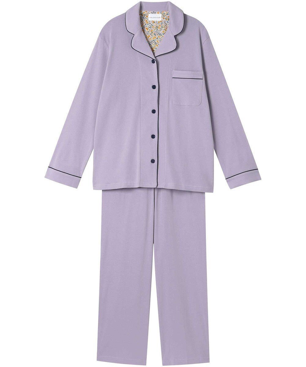 【ウンナナクール/une nana cool】の【綿100%】フライスパジャマ MADE WITH LIBERTY FABRIC インテリア・キッズ・メンズ・レディースファッション・服の通販 founy(ファニー) 　ファッション　Fashion　レディースファッション　Ladies' Fashion Online　パイピング　Piping　パジャマ　Pajamas　リラックス　Relax　おすすめ　Recommend　ギフト プレゼント　Gift Present　LG|ID: prp329100004537972 ipo3291000000032552633