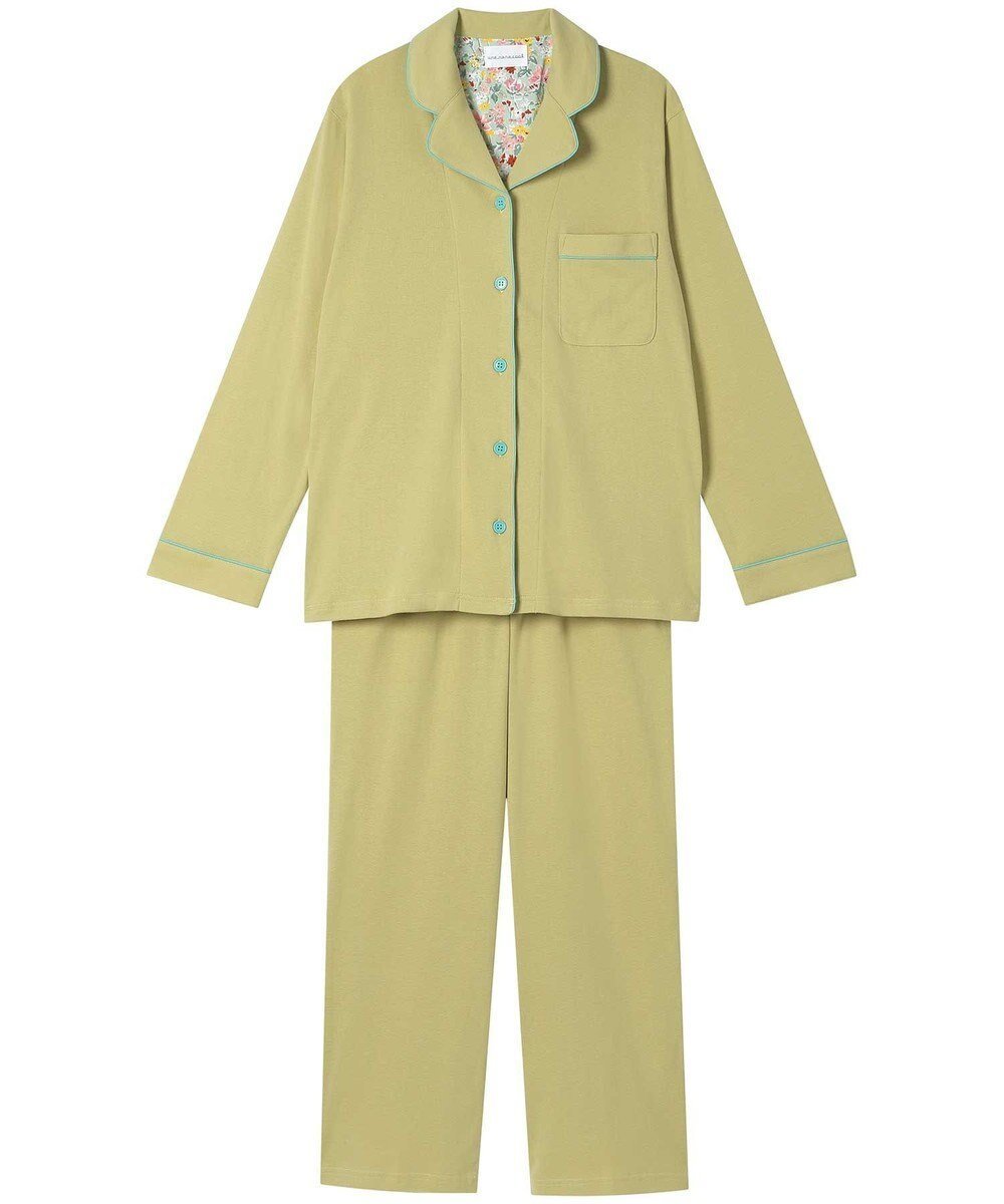 【ウンナナクール/une nana cool】の【綿100%】フライスパジャマ MADE WITH LIBERTY FABRIC インテリア・キッズ・メンズ・レディースファッション・服の通販 founy(ファニー) 　ファッション　Fashion　レディースファッション　Ladies' Fashion Online　パイピング　Piping　パジャマ　Pajamas　リラックス　Relax　おすすめ　Recommend　ギフト プレゼント　Gift Present　ME|ID: prp329100004537972 ipo3291000000032552635