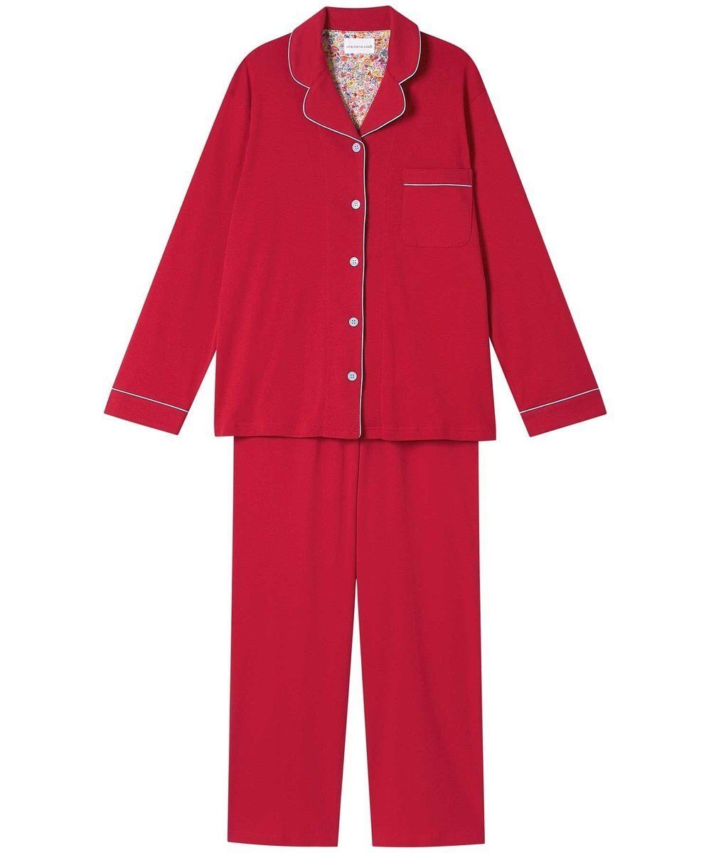 【ウンナナクール/une nana cool】の【綿100%】フライスパジャマ MADE WITH LIBERTY FABRIC インテリア・キッズ・メンズ・レディースファッション・服の通販 founy(ファニー) 　ファッション　Fashion　レディースファッション　Ladies' Fashion Online　パイピング　Piping　パジャマ　Pajamas　リラックス　Relax　おすすめ　Recommend　ギフト プレゼント　Gift Present　RE|ID: prp329100004537972 ipo3291000000032552649