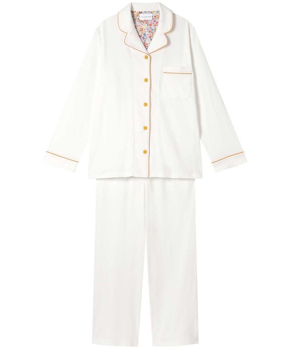 【ウンナナクール/une nana cool】の【綿100%】フライスパジャマ MADE WITH LIBERTY FABRIC インテリア・キッズ・メンズ・レディースファッション・服の通販 founy(ファニー) 　ファッション　Fashion　レディースファッション　Ladies' Fashion Online　パイピング　Piping　パジャマ　Pajamas　リラックス　Relax　おすすめ　Recommend　ギフト プレゼント　Gift Present　WH|ID: prp329100004537972 ipo3291000000032552657