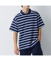 【ジェイプレスヨークストリート/J.PRESS YORK STREET】の【UNISEX】鹿の子ボーダー ワンポイントポロシャツ 人気、トレンドファッション・服の通販 founy(ファニー) ファッション Fashion レディースファッション WOMEN トップス・カットソー Tops/Tshirt シャツ/ブラウス Shirts/Blouses ポロシャツ Polo Shirts ユニセックス Unisex ボーダー Border ポロシャツ Polo Shirt ワンポイント One Point 夏 Summer 定番 Standard 春 Spring S/S・春夏 Ss・Spring/Summer 鹿の子 Pique |ID:prp329100004537993