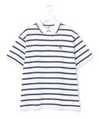 【ジェイプレスヨークストリート/J.PRESS YORK STREET】の【UNISEX】鹿の子ボーダー ワンポイントポロシャツ アイボリー系1|ID: prp329100004537993 ipo3291000000032066484