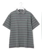 【ジェイプレスヨークストリート/J.PRESS YORK STREET】の【UNISEX】鹿の子ボーダー ワンポイントポロシャツ 人気、トレンドファッション・服の通販 founy(ファニー) ファッション Fashion レディースファッション WOMEN トップス・カットソー Tops/Tshirt シャツ/ブラウス Shirts/Blouses ポロシャツ Polo Shirts ユニセックス Unisex ボーダー Border ポロシャツ Polo Shirt ワンポイント One Point 夏 Summer 定番 Standard 春 Spring S/S・春夏 Ss・Spring/Summer 鹿の子 Pique thumbnail グレー系1|ID: prp329100004537993 ipo3291000000032274183