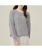 【エニィ スィス/any SiS】の【洗える】透かし編みスパンコール ニット ライトグレー|ID: prp329100004538012 ipo3291000000032066573