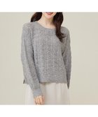 【エニィ スィス/any SiS】の【洗える】透かし編みスパンコール ニット ライトグレー|ID: prp329100004538012 ipo3291000000033713799