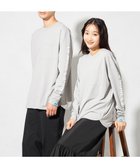 【シェアパーク/SHARE PARK / MEN】の【UNISEX】吸水速乾 ショルダーロゴロングスリーブTシャツ(L・XLサイズ) 人気、トレンドファッション・服の通販 founy(ファニー) ファッション Fashion レディースファッション Fashion for Women トップス・カットソー Cut & Sew Tops シャツ・ブラウス・オフィスカジュアル Elegant Blouses & Button-Ups ロングTシャツ・Tシャツ Longline T-Shirts & Tees カットソー・ベーシックTシャツ Cut-and-Sewn Tops / Stretch Tees & Basics ユニセックス Unisex, Genderless カットソー Cut and Sewn Top 吸水 Absorbent, Quick-Dry A/W・秋冬 Autumn/Winter thumbnail グレー|ID: prp329100004538036 ipo3291000000032655302