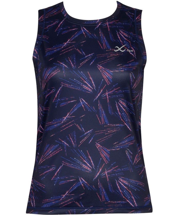 【シーダブリューエックス/CW-X】の【WOMEN】 CW-X アウター トップス Tシャツ ノースリーブ 吸汗速乾 UVカット率90%以上 DLY140 /ワコール インテリア・キッズ・メンズ・レディースファッション・服の通販 founy(ファニー) https://founy.com/ ファッション Fashion レディースファッション Fashion for Women アウター Coat / Outerwear Collection トップス・カットソー Cut & Sew Tops キャミソール&ノースリーブ Camisoles & Sleeveless Tops シャツ・ブラウス・オフィスカジュアル Elegant Blouses & Button-Ups ロングTシャツ・Tシャツ Longline T-Shirts & Tees ノースリーブ Sleeveless, No-Sleeve プリント Print, Printed Pattern |ID: prp329100004538045 ipo3291000000032709549