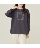 【エニィ スィス/any SiS】の【洗える】ジョーゼットロゴT ブラウス スレート|ID: prp329100004538055 ipo3291000000032066839
