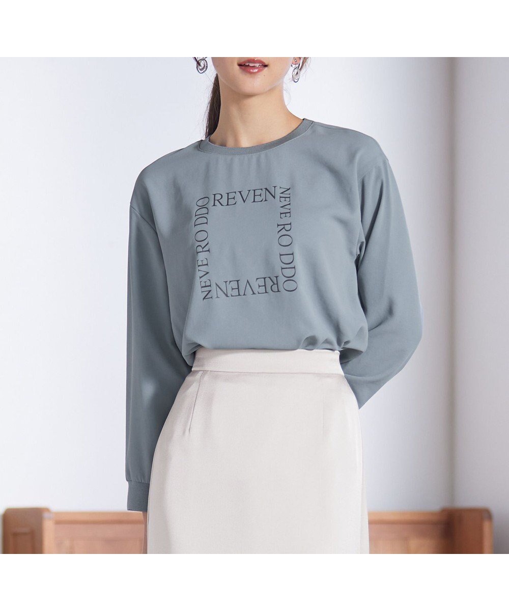 【エニィ スィス/any SiS】の【洗える】ジョーゼットロゴT ブラウス 人気、トレンドファッション・服の通販 founy(ファニー) 　ファッション　Fashion　レディースファッション　Fashion for Women　トップス・カットソー　Cut & Sew Tops　シャツ・ブラウス・オフィスカジュアル　Elegant Blouses & Button-Ups　ロングTシャツ・Tシャツ　Longline T-Shirts & Tees　カットソー・ベーシックTシャツ　Cut-and-Sewn Tops / Stretch Tees & Basics　カットソー　Cut and Sewn Top　ジョーゼット　Georgette, Semi-Sheer Fabric　プリント　Print, Printed Pattern　洗える　Machine Washable　A/W・秋冬　Autumn/Winter　 other-1|ID: prp329100004538055 ipo3291000000033491007