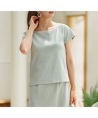 【組曲/KUMIKYOKU】の【WEB限定】ストライプジャガード カップ付きTシャツ 人気、トレンドファッション・服の通販 founy(ファニー) ファッション Fashion レディースファッション Ladies' Fashion Online トップス・カットソー Tops/Tshirt シャツ/ブラウス Shirts/Blouses ロング / Tシャツ T-Shirts カットソー Cut and Sewn 春 Spring カッティング Cutting カットソー Cut And Sew ストライプ Stripe スリット Slit セットアップ Set Up ボトム Bottom リラックス Relax S/S・春夏 Ss・Spring/Summer 再入荷 Restock/Back In Stock/Re Arrival おすすめ Recommend 夏 Summer 旅行 Travel thumbnail クリームミント系|ID: prp329100004538067 ipo3291000000032565882
